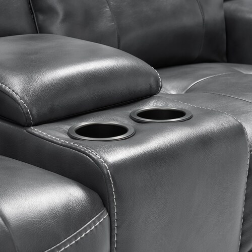 Damen Manual Reclining Gliding Sofa and Loveseat - Charcoa 13 Damen Manual Reclining Gliding Sofa and Loveseat - Charcoa