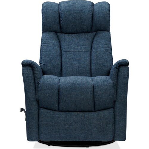 Saxton Swivel Manual Recliner - Blue 3 Saxton Swivel Manual Recliner - Blue