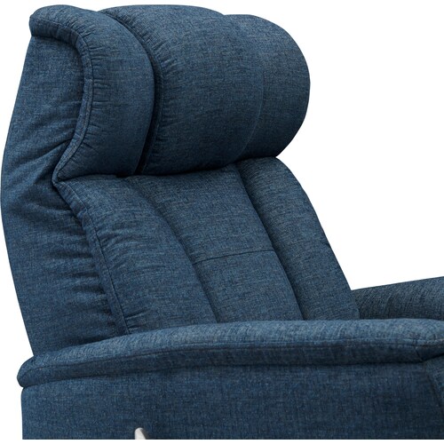 Saxton Swivel Manual Recliner - Blue 5 Saxton Swivel Manual Recliner - Blue