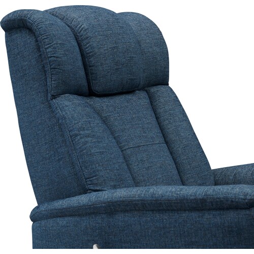 Saxton Swivel Manual Recliner - Blue 6 Saxton Swivel Manual Recliner - Blue