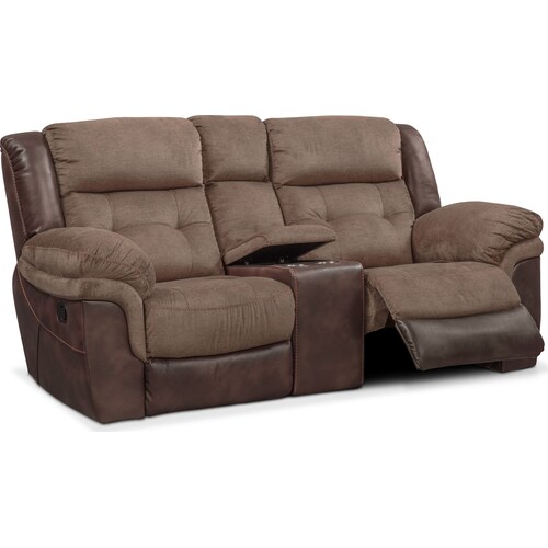 Tacoma Manual Reclining Loveseat - Brow