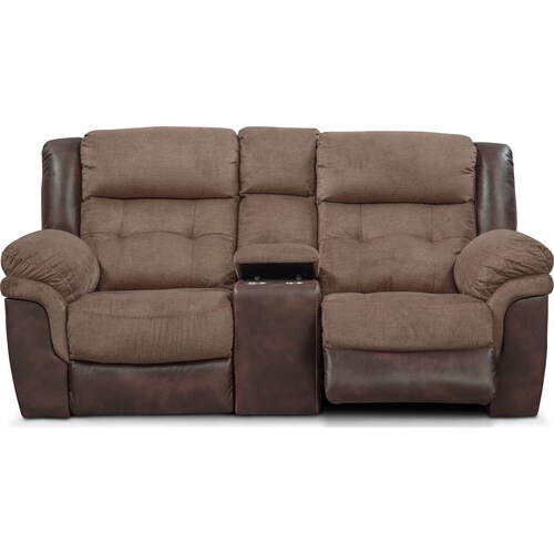 Tacoma Manual Reclining Loveseat - Brow 3 Tacoma Manual Reclining Loveseat - Brow