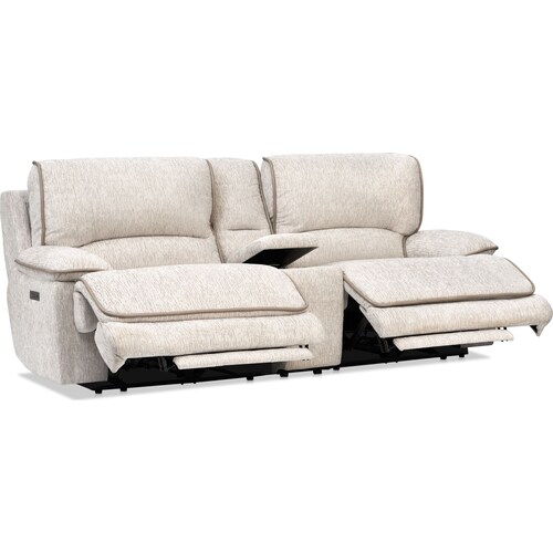 Olsen Dual-Power Reclining Loveseat with Console - Dov