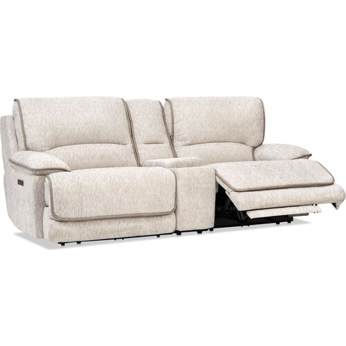 Olsen Dual-Power Reclining Loveseat with Console - Dov