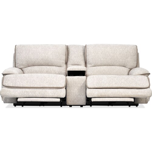 Olsen Dual-Power Reclining Loveseat with Console - Dov 4 Olsen Dual-Power Reclining Loveseat with Console - Dov
