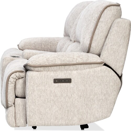 Olsen Dual-Power Reclining Loveseat with Console - Dov 5 Olsen Dual-Power Reclining Loveseat with Console - Dov