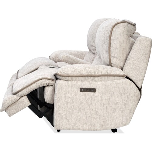 Olsen Dual-Power Reclining Loveseat with Console - Dov 6 Olsen Dual-Power Reclining Loveseat with Console - Dov