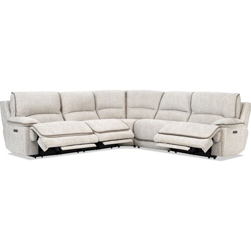 Olsen Dual-Power 5-Piece Reclining Sectional - Dov