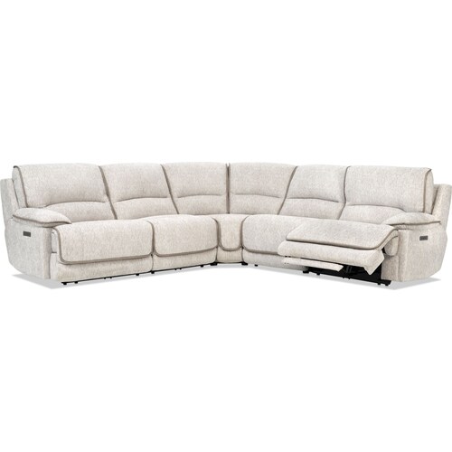 Olsen Dual-Power 5-Piece Reclining Sectional - Dov