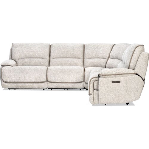 Olsen Dual-Power 5-Piece Reclining Sectional - Dov 3 Olsen Dual-Power 5-Piece Reclining Sectional - Dov