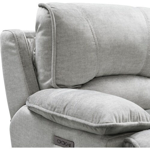 Olsen Dual-Power Recliner - Silve 7 Olsen Dual-Power Recliner - Silve