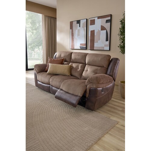 Tacoma Manual Reclining Sofa - Brow