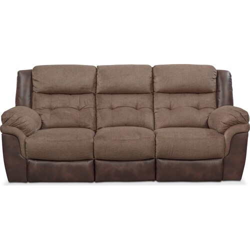 Tacoma Manual Reclining Sofa - Brow 4 Tacoma Manual Reclining Sofa - Brow