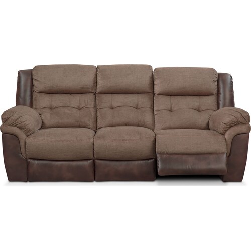 Tacoma Manual Reclining Sofa - Brow 5 Tacoma Manual Reclining Sofa - Brow