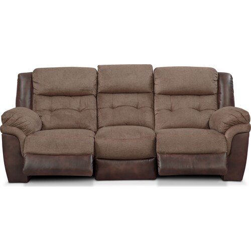 Tacoma Manual Reclining Sofa - Brow 6 Tacoma Manual Reclining Sofa - Brow