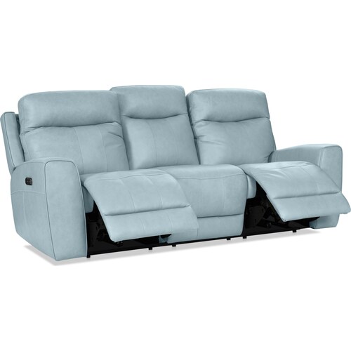 Remi Dual-Power Reclining Sofa - Sky Blu