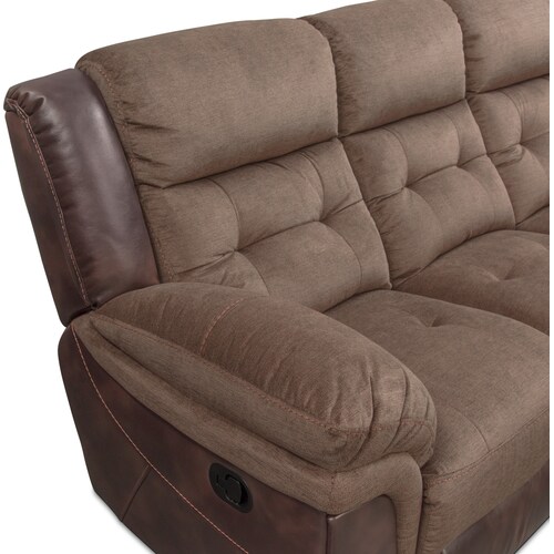 Tacoma Manual Reclining Sofa and Loveseat Set - Brown 6 Tacoma Manual Reclining Sofa and Loveseat Set - Brown