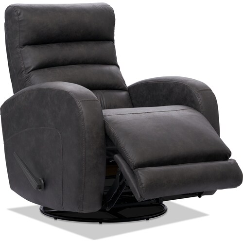 Silas Rocker Manual Recliner - Charcoa