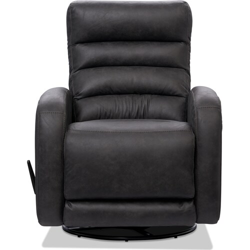 Silas Rocker Manual Recliner - Charcoa