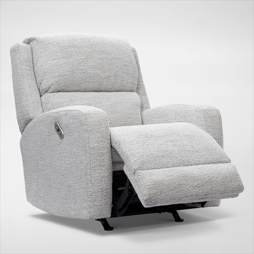 Shane Power Recliner - Chalk