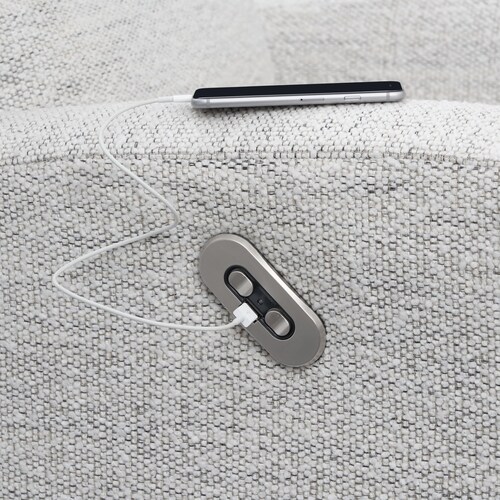 Shane Power Recliner - Chalk