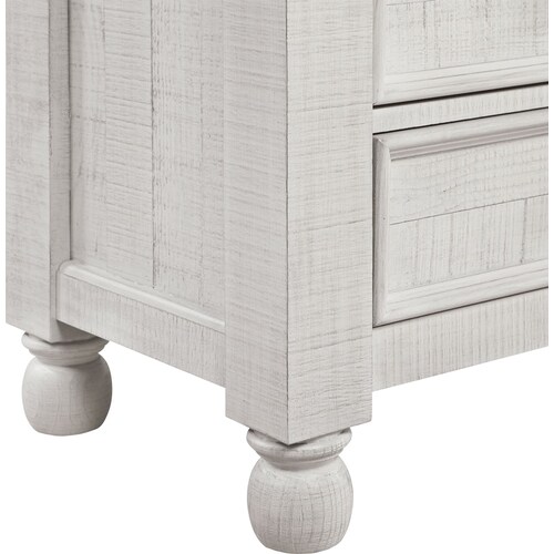 Riverview Nightstand with USB Charging - Whit