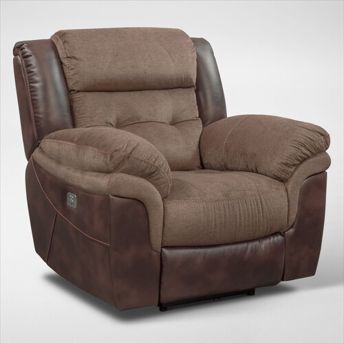 Tacoma Dual-Power Reclining Sofa and Recliner Set - Brow 5 Tacoma Dual-Power Reclining Sofa and Recliner Set - Brow
