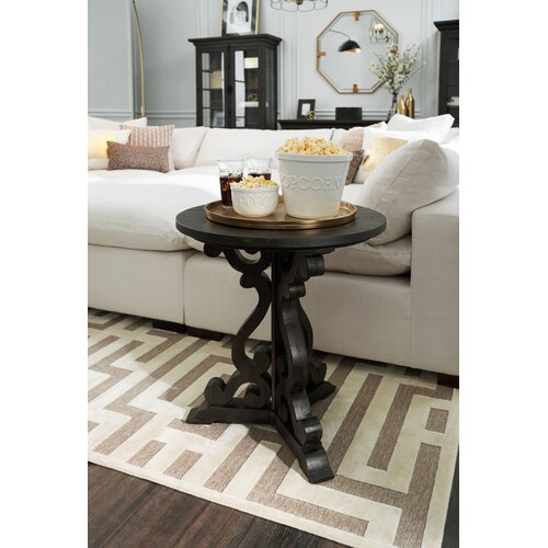 Charthouse Chairside Table - Charcoa