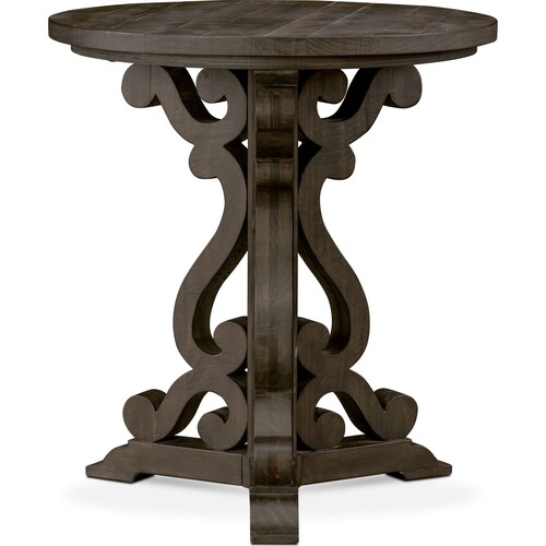 Charthouse Chairside Table - Charcoa