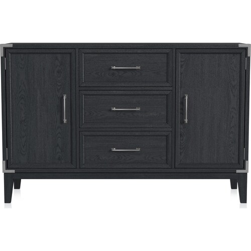 Madrid Server with USB Charging - Blac