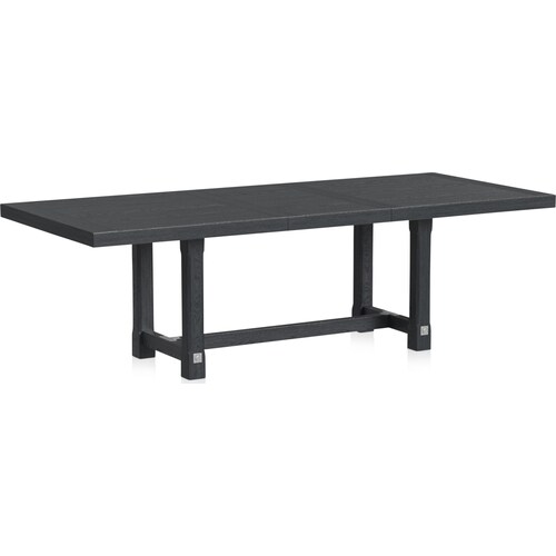 Madrid Extendable Rectangular Dining Table - Blac