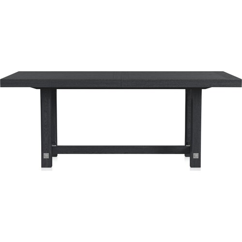Madrid Extendable Rectangular Dining Table - Blac