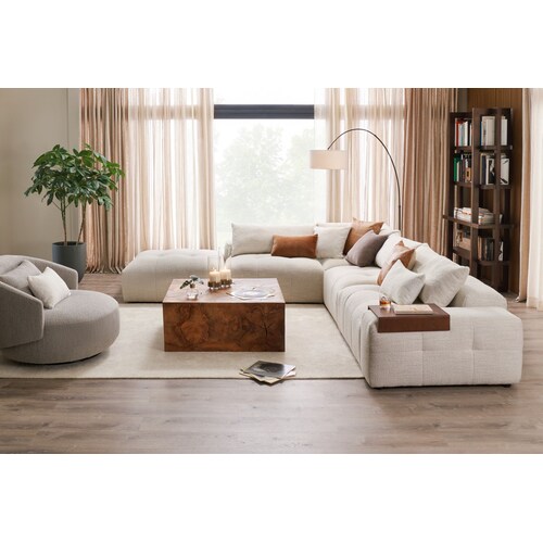 Dumont 20” x 20” Leather Pillow - Chestnut