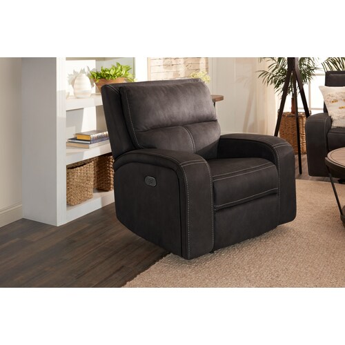 Burke Dual-Power Recliner - Brow