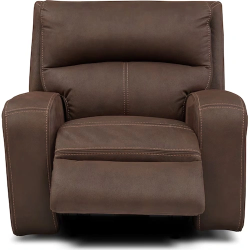 Burke Dual-Power Recliner - Brow 7 Burke Dual-Power Recliner - Brow