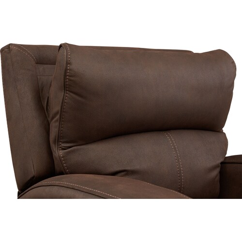 Burke Dual-Power Recliner - Brow 9 Burke Dual-Power Recliner - Brow