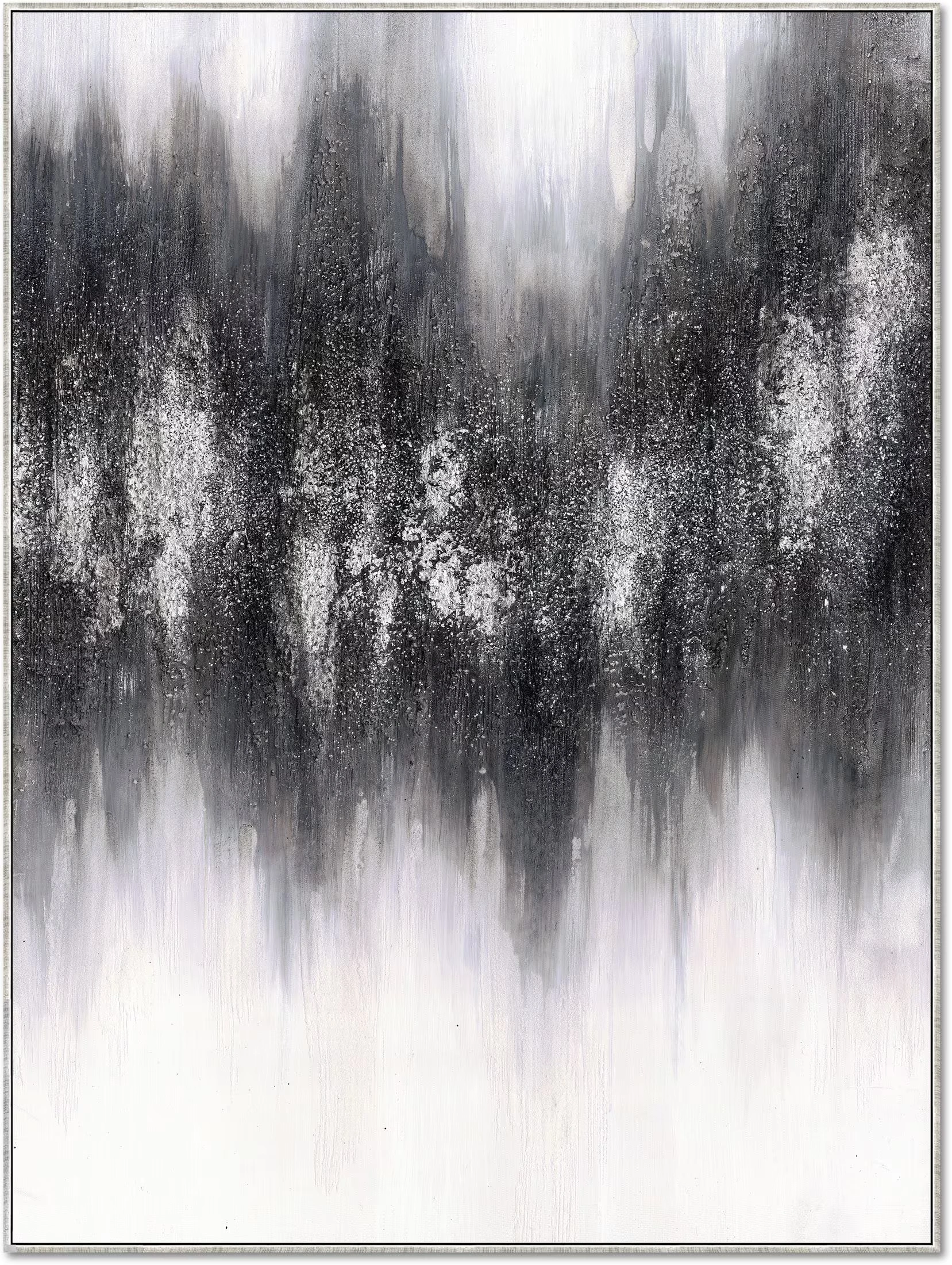 Black Static 48 x 36 Wall Ar