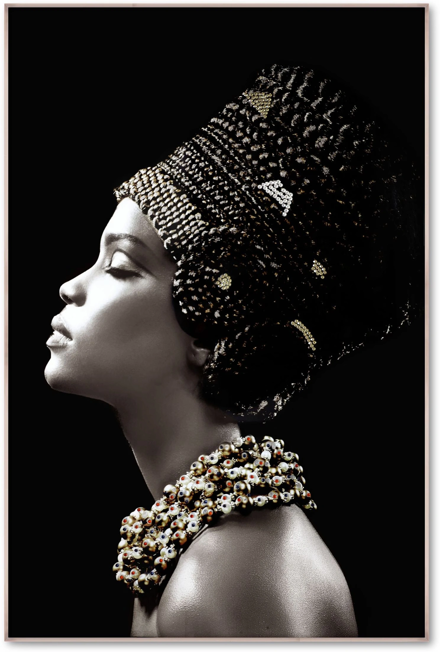 Embellished Headdress 48 x 32 Wall Ar