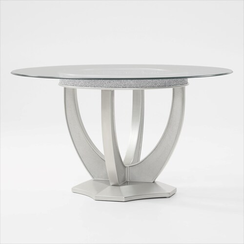 Posh Round Dining Table and 4 Host Chair